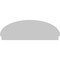 Ekena Millwork Elliptical Sunburst Architectural Grade PVC Combination Pediment, 66"W x 23-3/8"H x 2-3/4"P PEDPC066X235ELL01 - alternate 4
